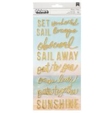 Heidi Swapp Set Sail Thickers Stickers 5.5X11 - Phrase