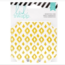 Heidi Swapp Memorydex Cards 12/Pkg - Gold Foil