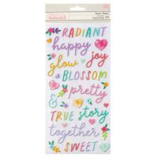 Paige Evans Blooming Wild Thickers Stickers 5.5X11 - Radiant Phrase