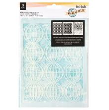 Vicki Boutin Where To Next Stencils 3/Pkg - World Traveler