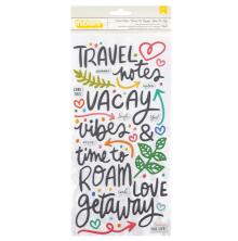 Vicki Boutin Where To Next Thickers Stickers 5.5X11 - Travel Notes Phrase