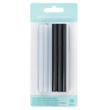 We R Memory Keepers Creative Flow Hot Glue Sticks 30/Pkg - Black And White