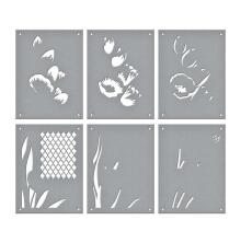 Spellbinders Stencils 6/Pkg - Wonderful Tulips