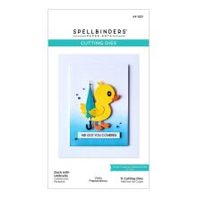 Spellbinders Dies By Vicky Papaioannou - Duck With Umbrella