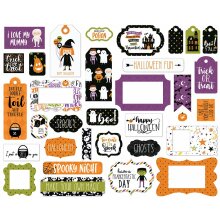 Echo Park Halloween Magic Cardstock Die-Cuts 33/Pkg - Frames &amp; Tags