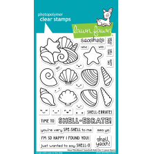 Lawn Fawn Clear Stamps 4X6 - How You Bean? Seashell Add-On LF3169