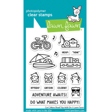 Lawn Fawn Clear Stamps 4X6 - Car Critters Road Trip Add-On LF3167
