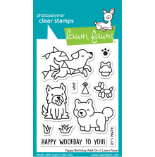 Lawn Fawn Clear Stamps 3X4 - Yappy Birthday Add-On LF3160