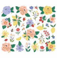 Simple Stories Bits &amp; Pieces Die-Cuts 34/Pkg - The Little Things Floral