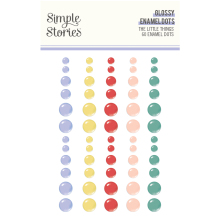 Simple Stories Enamel Dots 60/Pkg - The Little Things