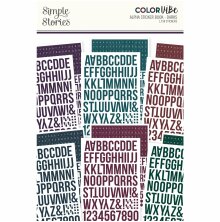 Simple Stories Color Vibe Alpha Sticker Book - Darks