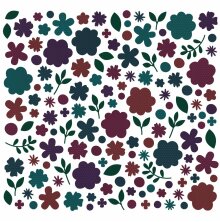 Simple Stories Color Vibe Cardstock Flowers Bits &amp; Pieces 143/Pkg - Darks