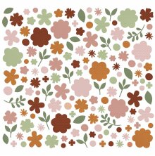Simple Stories Color Vibe Cardstock Flowers Bits &amp; Pieces 143/Pkg - Boho