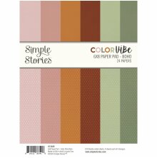 Simple Stories Double-Sided Paper Pad 6X8 - Color Vibe Boho