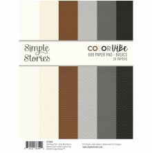 Simple Stories Double-Sided Paper Pad 6X8 - Color Vibe Basics