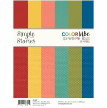 Simple Stories Double-Sided Paper Pad 6X8 - Color Vibe Bolds
