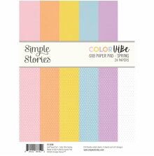 Simple Stories Double-Sided Paper Pad 6X8 - Color Vibe Spring