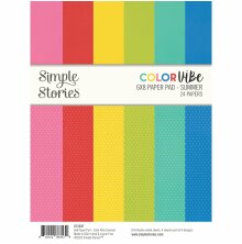 Simple Stories Double-Sided Paper Pad 6X8 - Color Vibe Summer