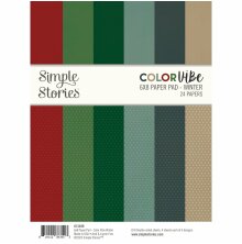 Simple Stories Double-Sided Paper Pad 6X8 - Color Vibe Winter