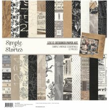 Simple Stories Collection Kit 12X12 - Simple Vintage Essentials