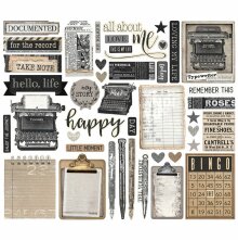 Simple Stories Bits &amp; Pieces Die-Cuts 42/Pkg - SV Essentials Take Note