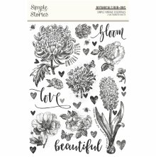 Simple Stories Rub Ons 6X8 - SV Essentials Botanicals