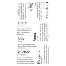Sizzix Clear Stamps - Festive Dictionary Definitions 666316