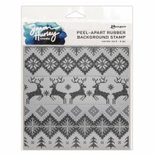 Simon Hurley create. Background Stamp 6X6 - Nordic Knit