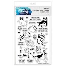 Simon Hurley create. Clear Stamps 6X9 - Hot Diggity Dog