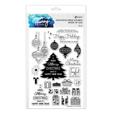 Simon Hurley create. Clear Stamps 6X9 - Retro Holiday