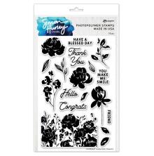 Simon Hurley create. Clear Stamps 6X9 - Watercolor Flowers