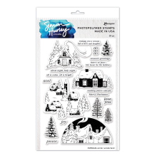 Simon Hurley create. Clear Stamps 6X9 - Winter Wonderland