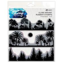 Simon Hurley create. Cling Stamps 6X6 - Treescapes