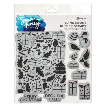 Simon Hurley create. Cling Stamps 6X6 - Winter Things