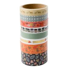 American Crafts Washi Tape 8/Pkg - Farmstead Harvest