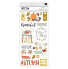 American Crafts Farmstead Harvest Thickers Stickers 5.5X11 - Phrase