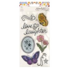 Crate Paper Clear Stamps 9/Pkg - Moonlight Magic