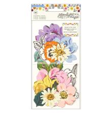 Crate Paper Ephemera Die-Cuts 40/Pkg - Moonlight Magic Floral