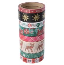 Vicki Boutin Washi Tape 8/Pkg - Peppermint Kisses