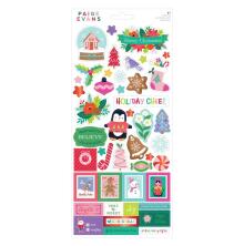 Paige Evans Cardstock Stickers 6X12 - Sugarplum Wishes