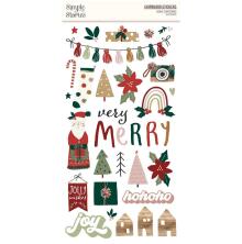 Simple Stories Chipboard Stickers 6X12 - Boho Christmas