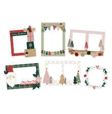 Simple Stories Chipboard Frames 6/Pkg - Boho Christmas