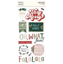 Simple Stories Foam Stickers 23/Pkg - Boho Christmas