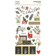 Simple Stories Chipboard Stickers 6X12 - The Holiday Life