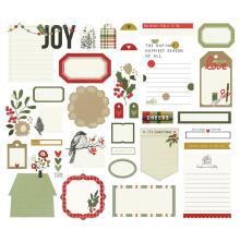 Simple Stories Bits &amp; Pieces Die-Cuts 33/Pkg - The Holiday Life Journaling