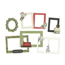 Simple Stories Chipboard Frames 6/Pkg - The Holiday Life