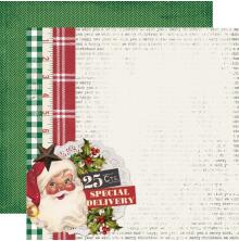 Simple Stories SV Dear Santa Cardstock 12X12 - Ho Ho Ho