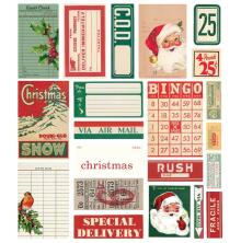 Simple Stories Ephemera 21/Pkg - Simple Vintage Dear Santa