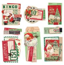 Simple Stories Chipboard Clusters 8/Pkg - Simple Vintage Dear Santa