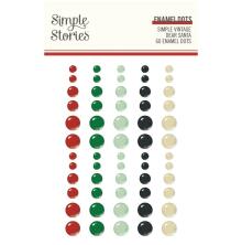 Simple Stories Enamel Dots 60/Pkg - Simple Vintage Dear Santa